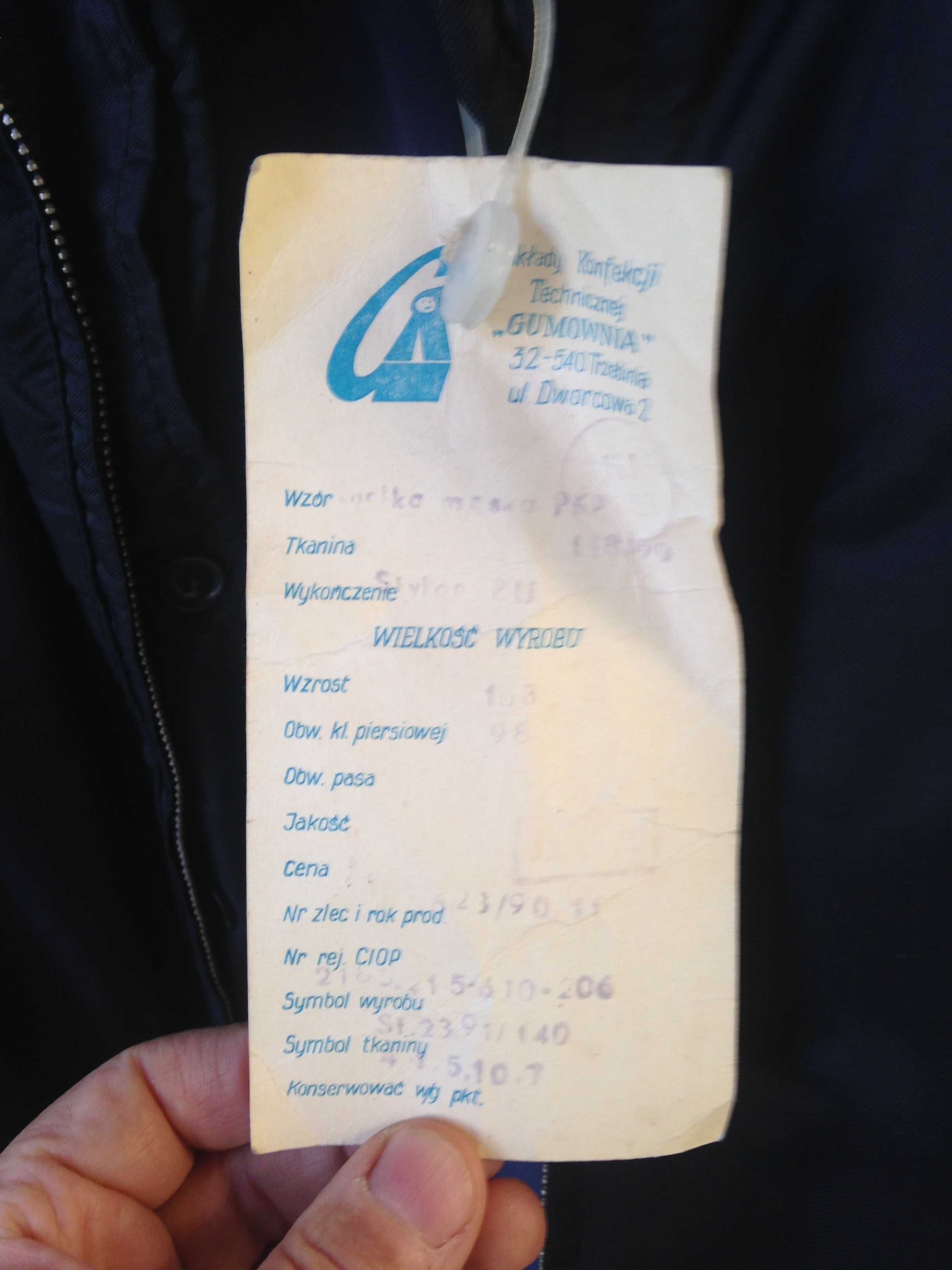 Kurtka zimowa VINTAGE ORYGINAŁ  Czar PRL-U-PKP , NOWA z metką-Unikat !