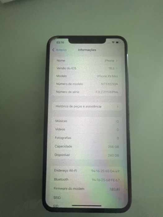 Iphone XS Max 256gb