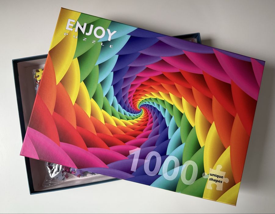 Puzzle 1000 - Enjoy - Gradient Rainbow Swirl - NOWE!