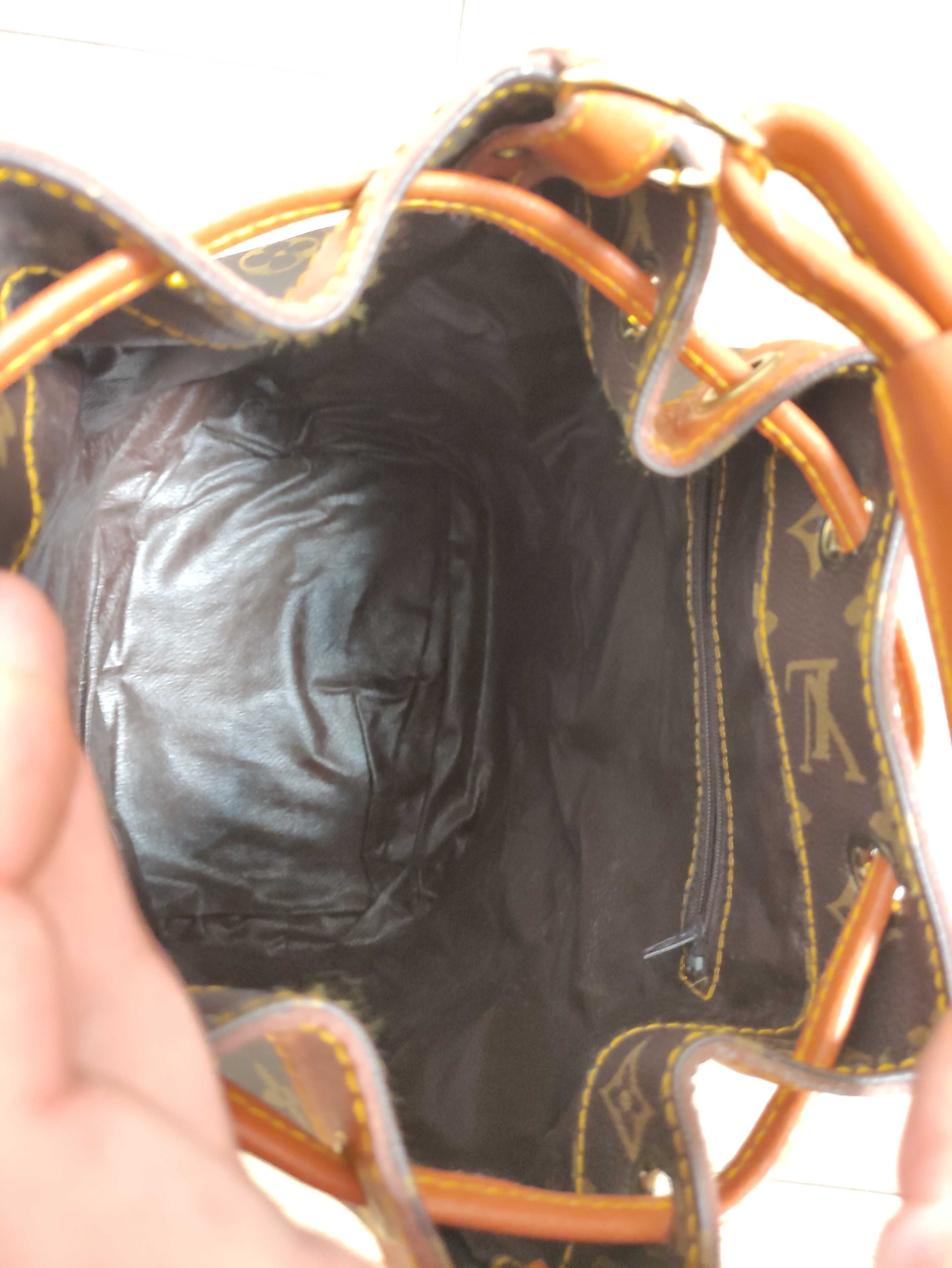 Вінтажна сумка відро Luis Vuitton коричнева 1980 р жіноча ведро