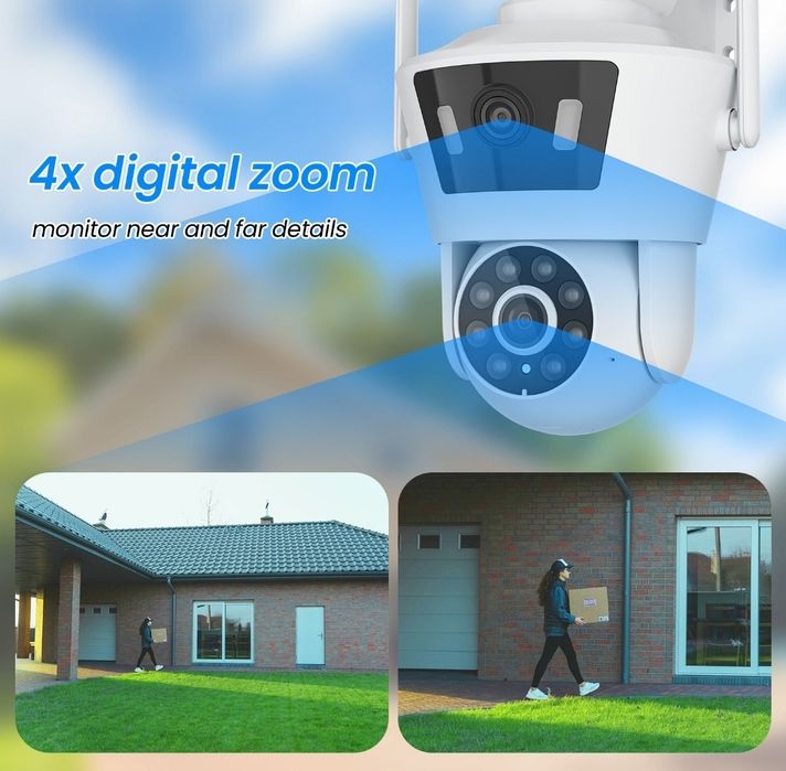 Камера видеонаблюдения wi-fi ip с системой ptz