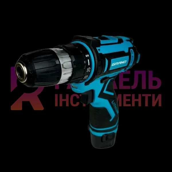 Акумуляторний шурупокрут GRAND ДА-12 Li-Ion (12В, 2 акумулятори, кейс)