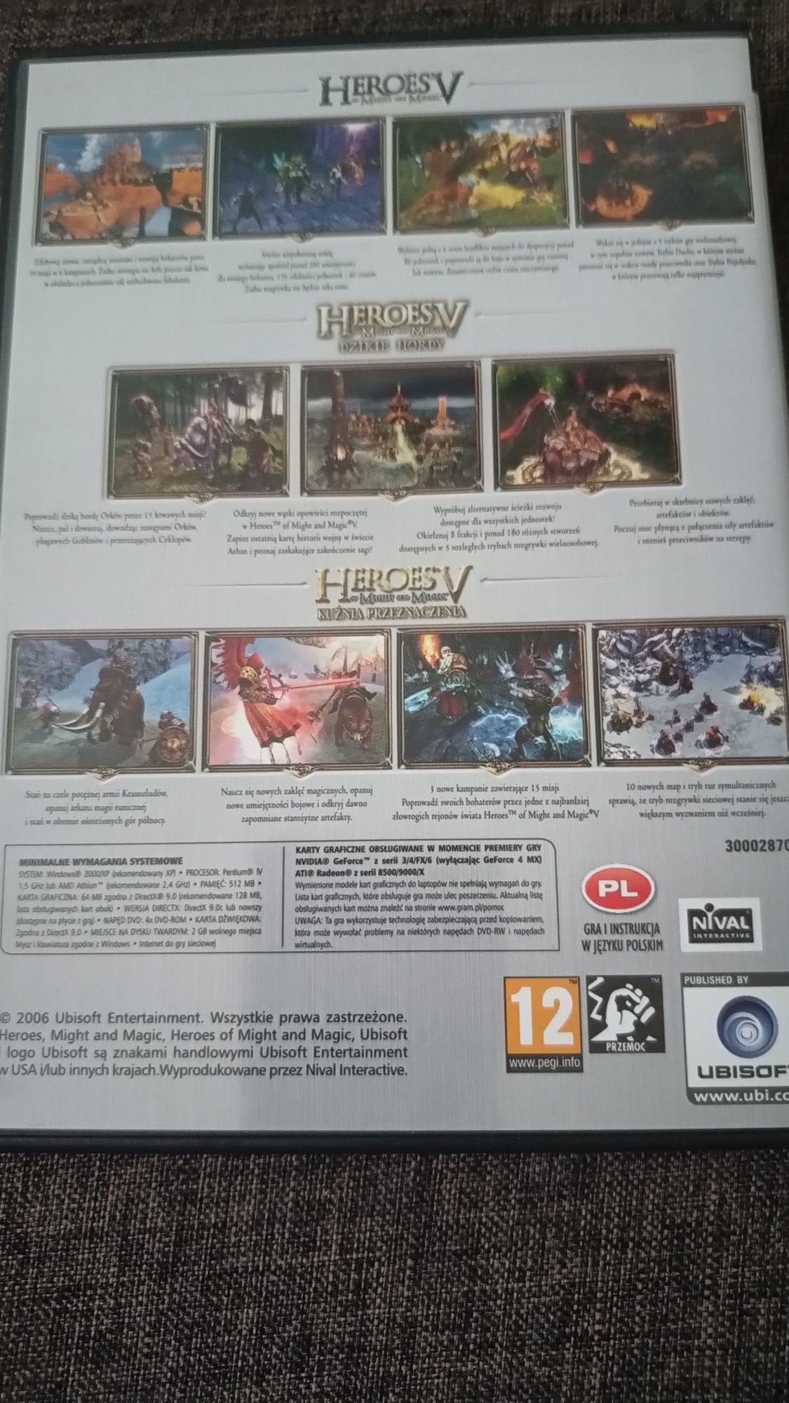 Heroes V Wydanie Ubisoft 2006. Kolekcjonerska