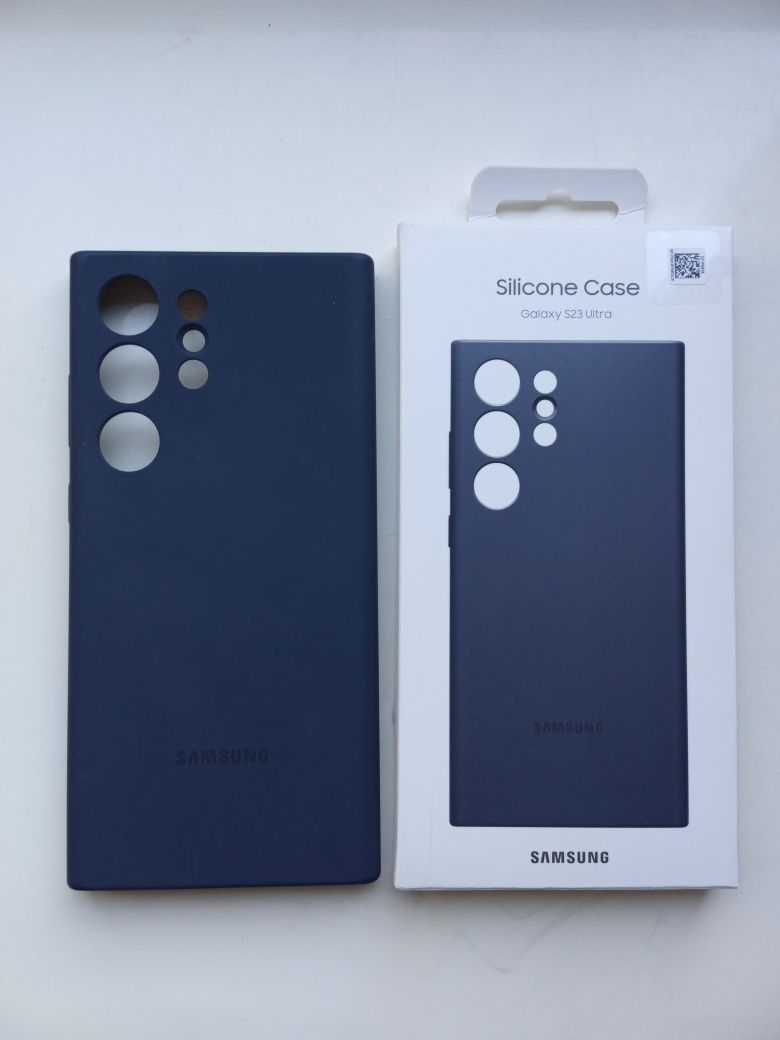 Silicone Case Samsung S23 Ultra синій, оригінал