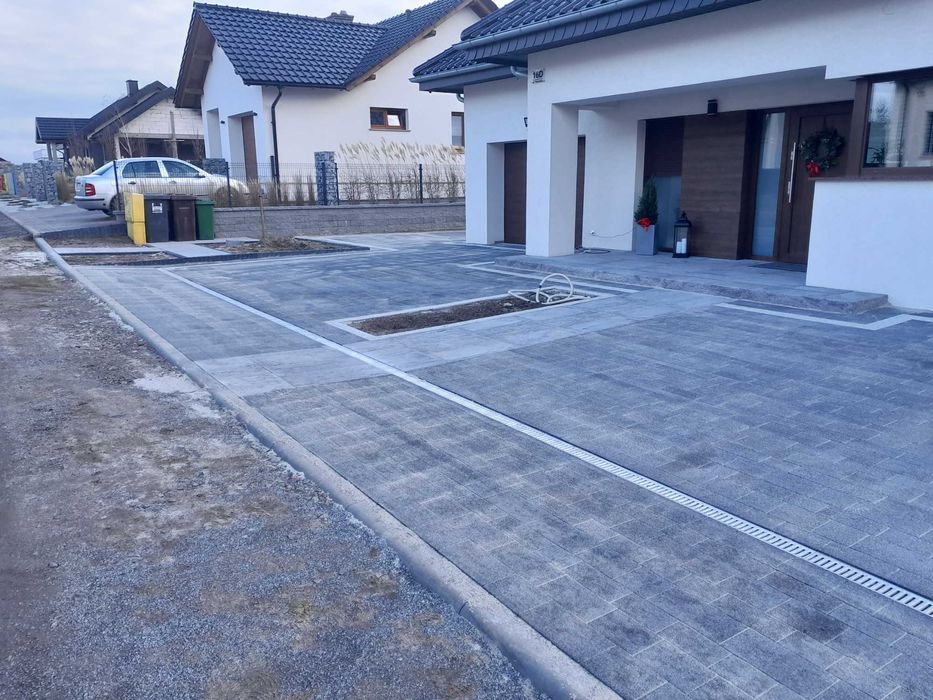 układanie kostki brukowej , usługi minikoparką