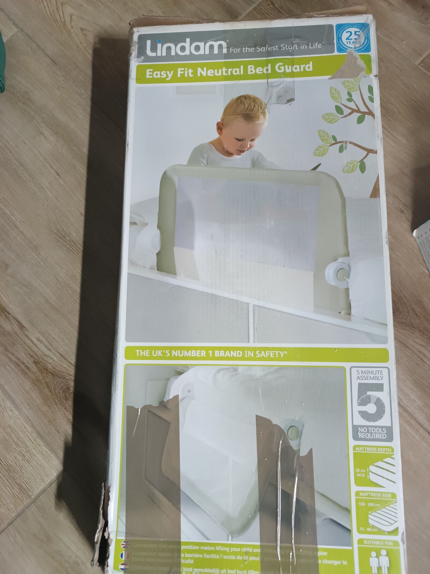Barierka na łóżko lindam dla niemowląt