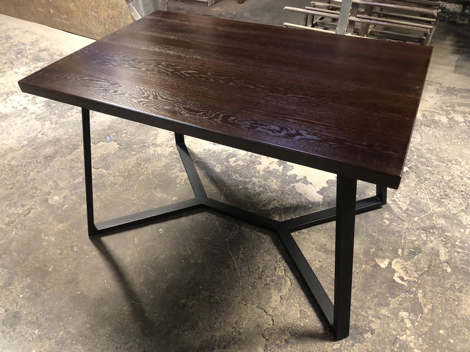 Стол. Стекло. Стул. Лофт. Дерево. Мебель под заказ.