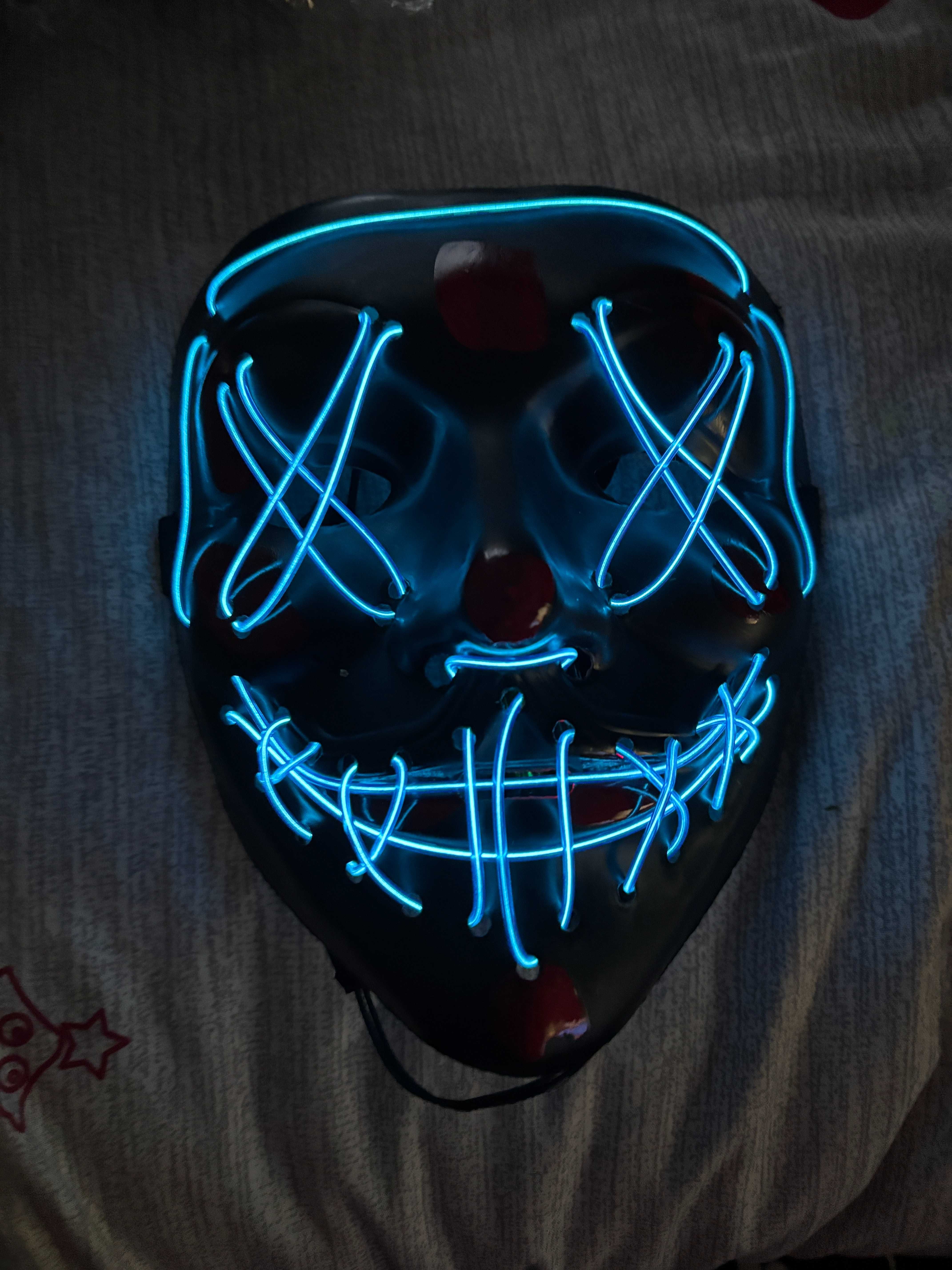 Máscara nova Halloween/Carnaval LED