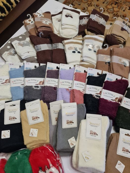 Продам шкарпетки з меха норки, куниця, альпака