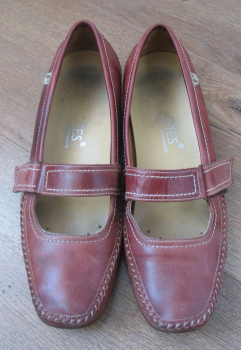 Іспанські бордові туфлі-мокасіни, 39,5 р. , 25.5 см