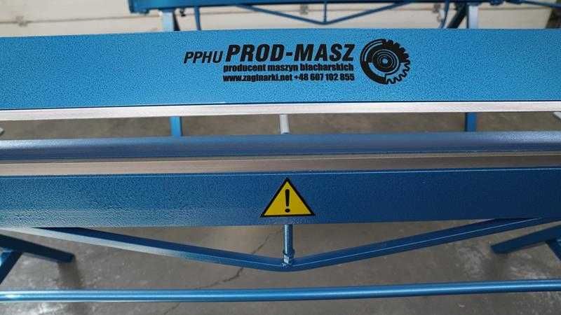 Zaginarka do blachy 2,14m/0,8mm/145° Prod-Masz Giętarka Krawędziarka