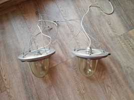 Lampy loftowe po RENOWACJI z siatką stalową przeciw owadom w kloszu :)