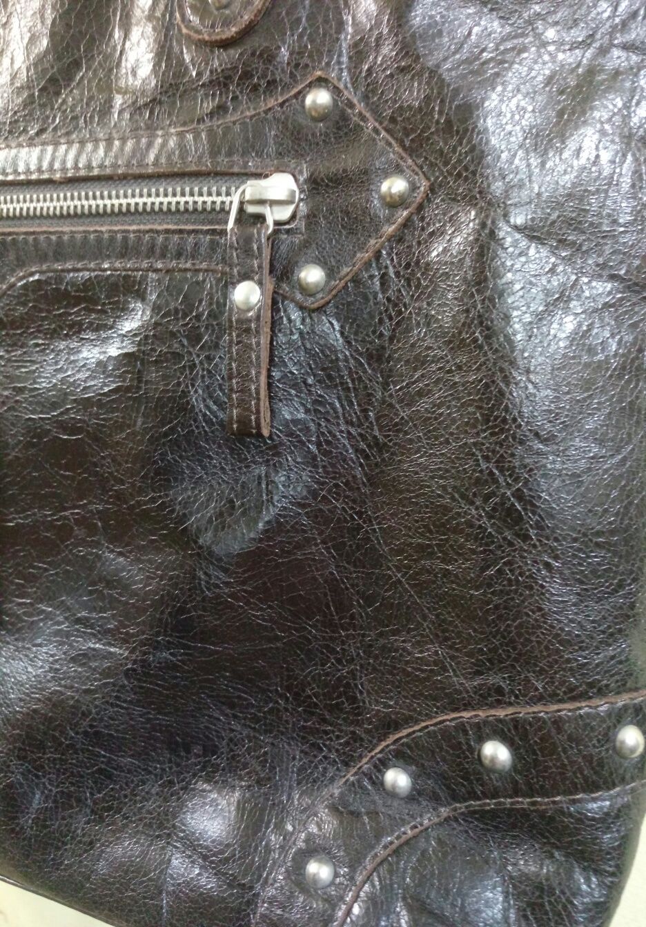 Оригинал натуральная кожа темно-коричневая сумка Adax