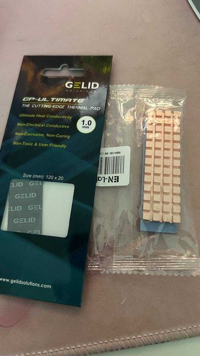 Охолодження для ssd m2 2280 радiатор + термопрокладка Gelid