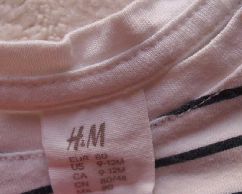 Bluzeczka z króliczkiem H&M rozm. 80