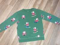 Bluza świąteczna 146 zielona Mikołaj Christmas John Lewis 11