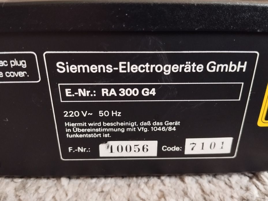 Odtwarzacz CD Siemens RA 300