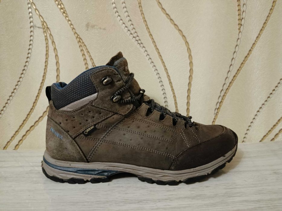 Водостойкие термо кроссовки хайтопы Meindl Gore- Tex  Натур КОЖА
