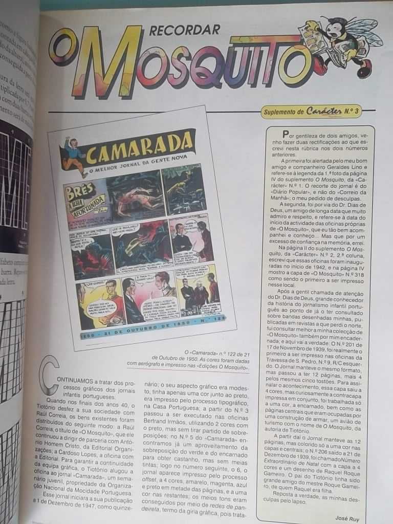 Revista "Carácter" Nº 1 e 2 - com suplementos de Banda desenhada.