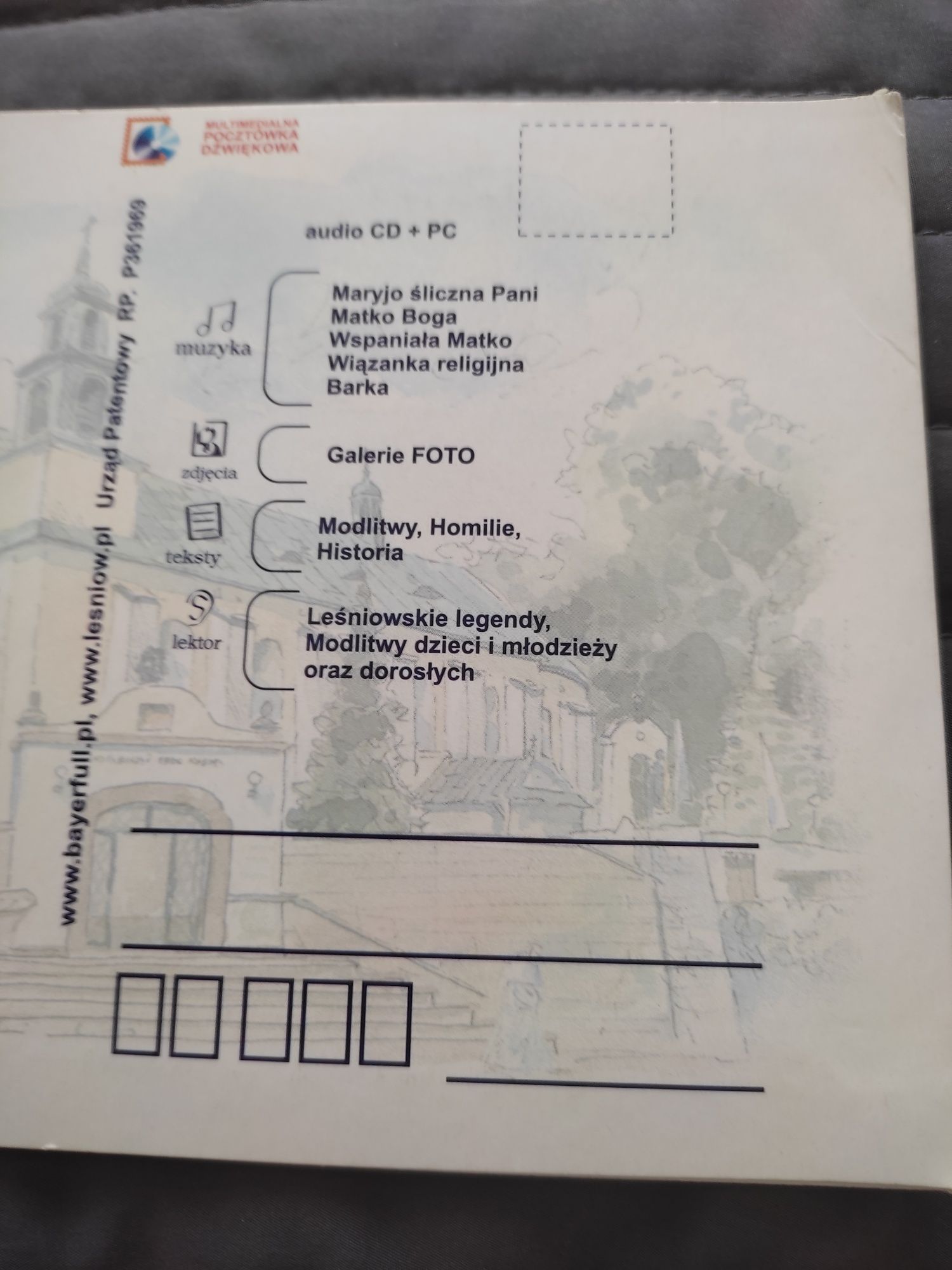 Leśniów Sanktuarium Rodzinnych Błogosławieństw płyta CD+ PC