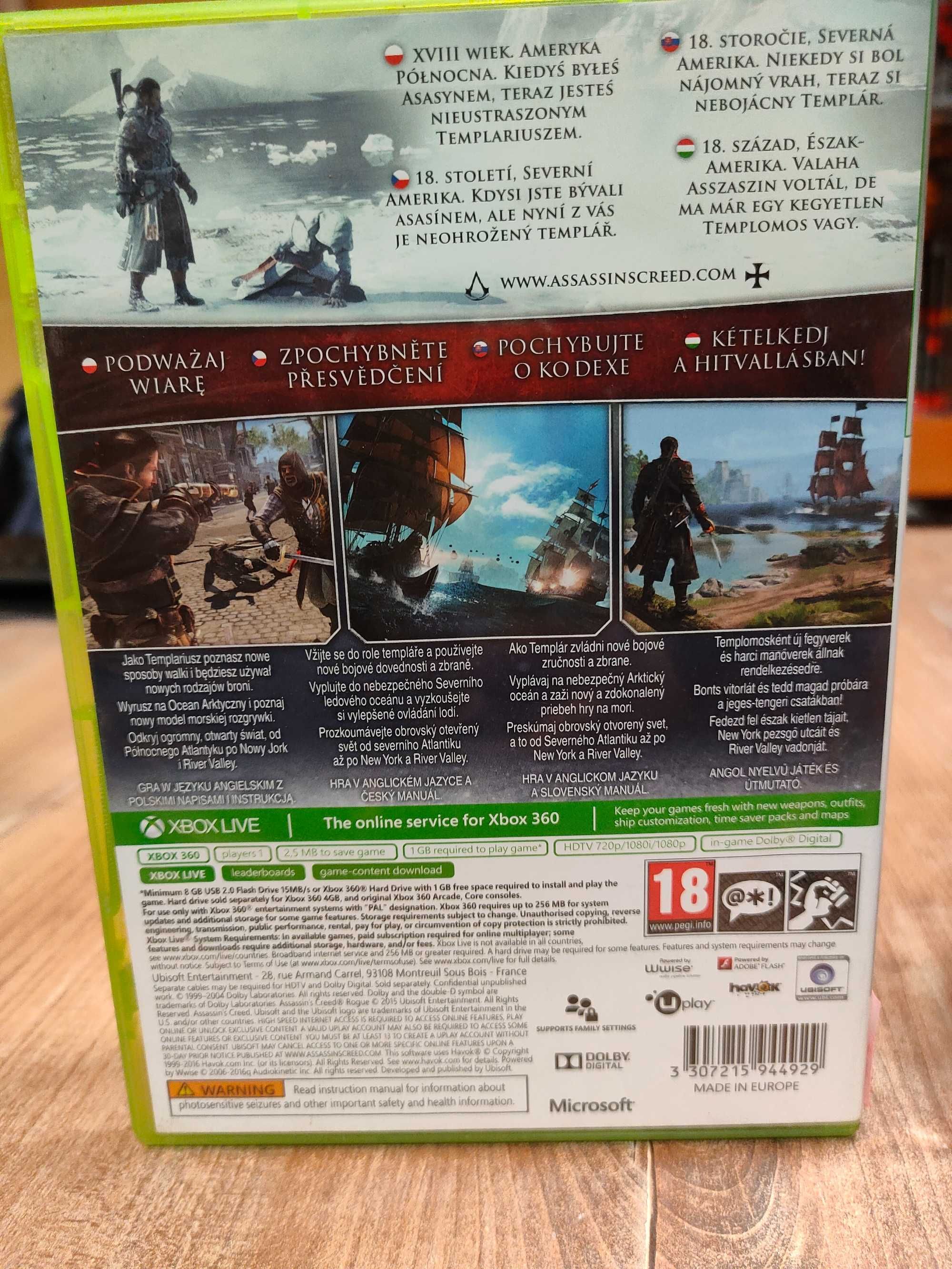 Assassin's Creed: Rogue XBOX 360, Sklep Wysyłka Wymiana