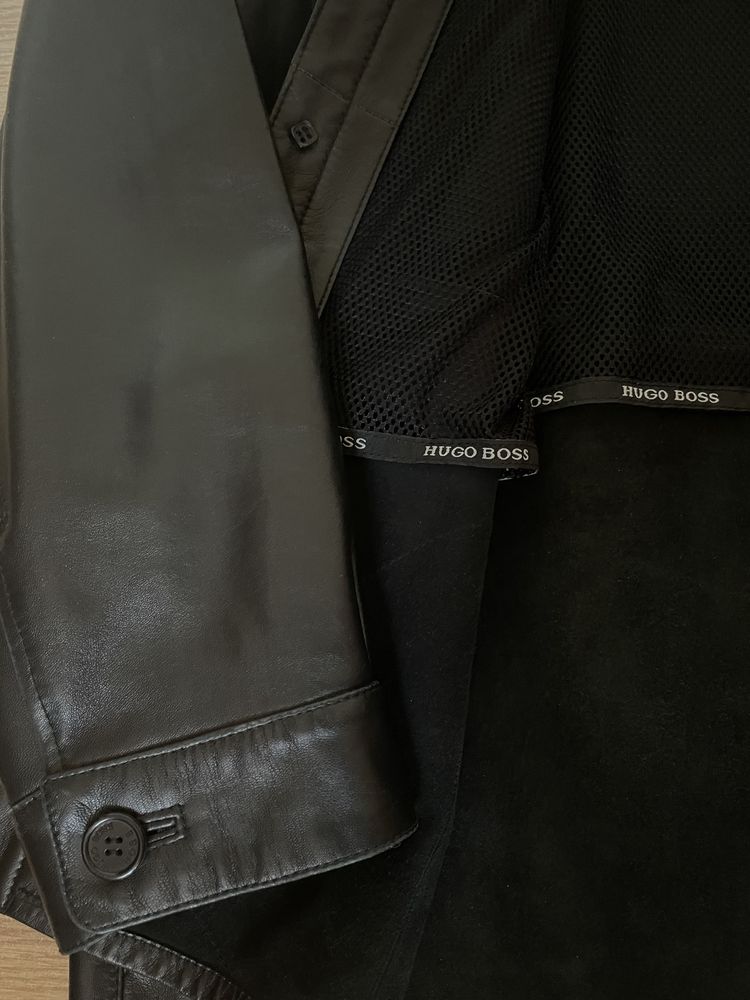 hugo boss шкіра піджак/куртка для чоловіка