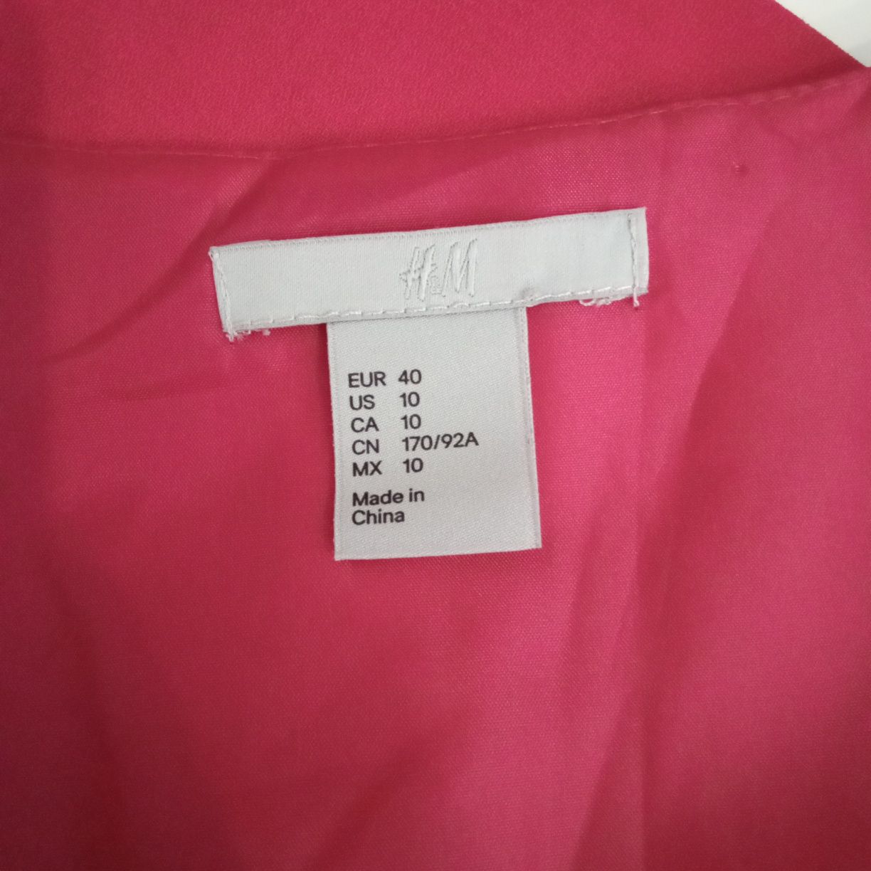 Sukienka H&M rozmiar 40 różowa