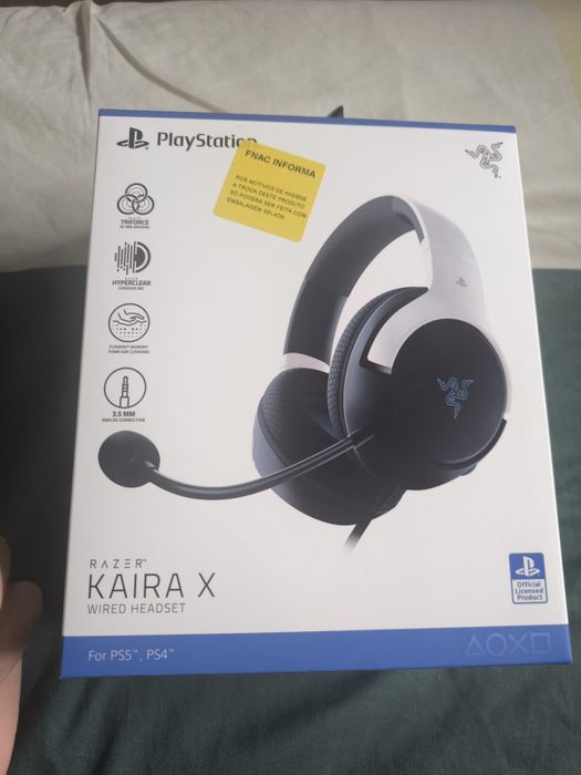 Razer Kaira X – Headset Gaming Novo, Selado (PS5 e PS4)