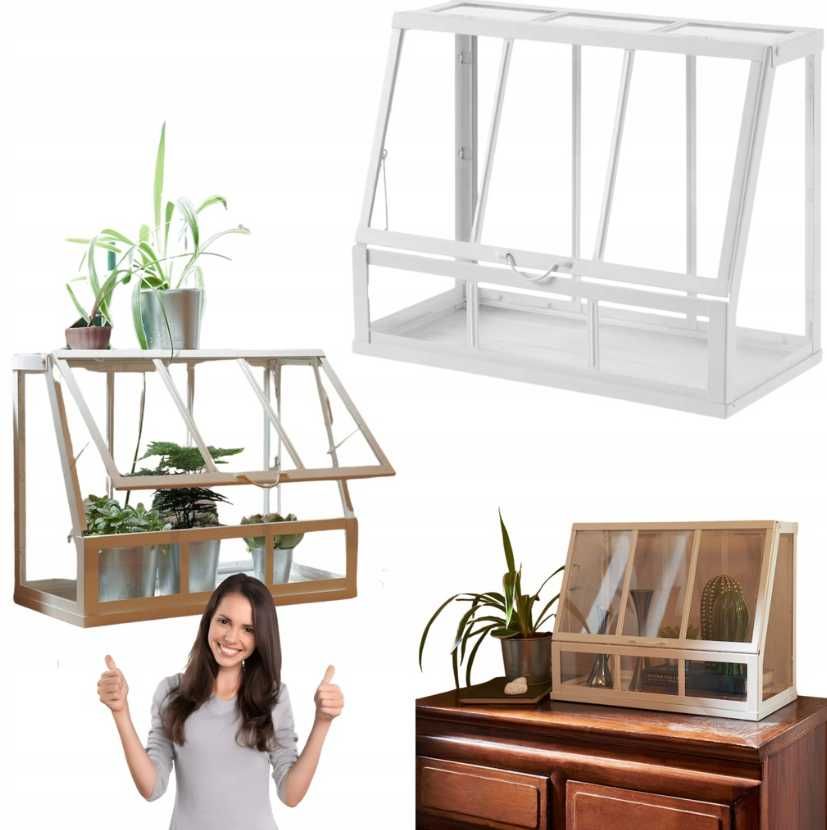 Szklarnia mini szklarenka Gustowna Ładna Pojemna dla roślin ozdób IKEA