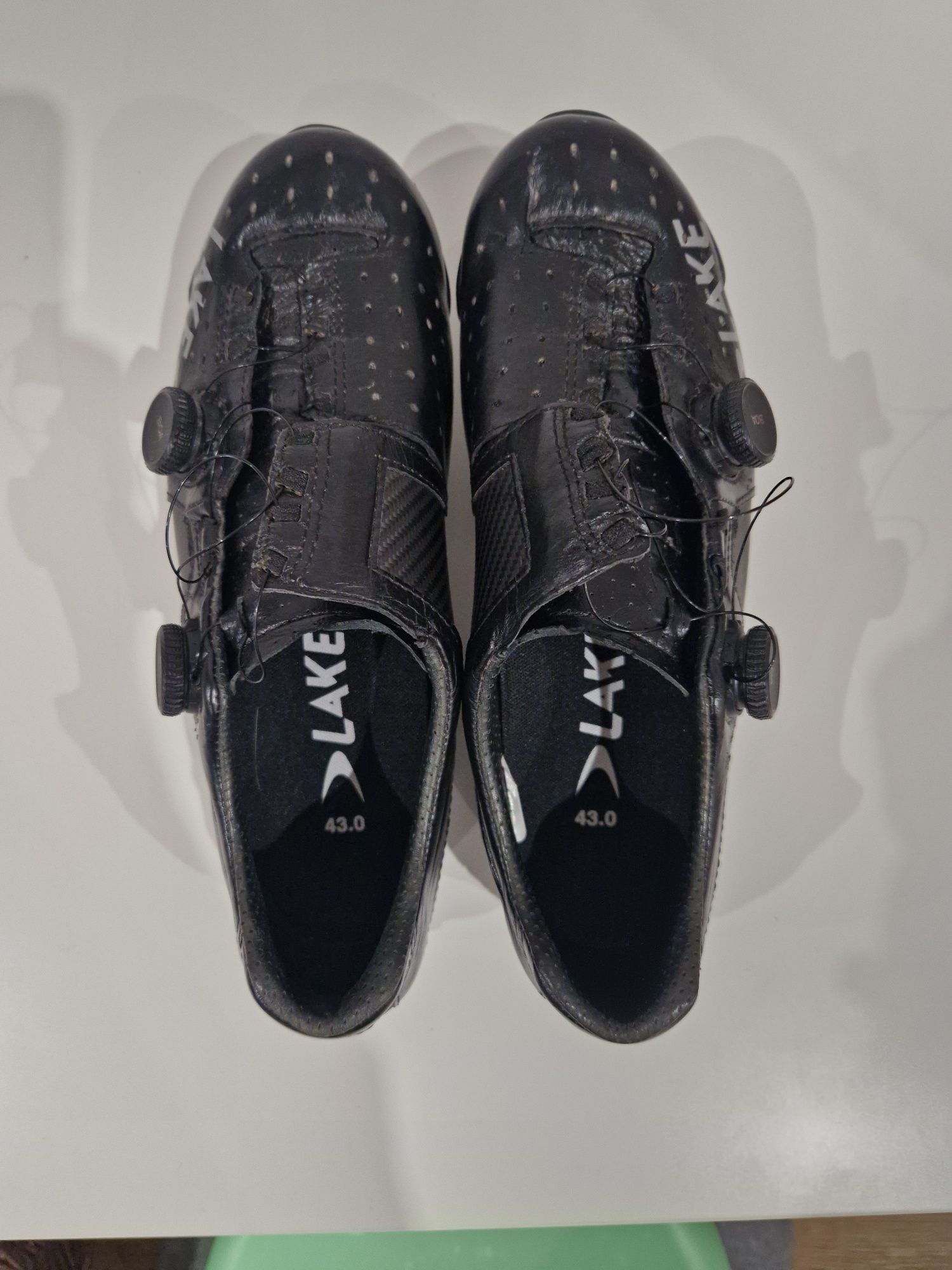 Sapatos ciclismo estrada Lake Cx403, sola carbono