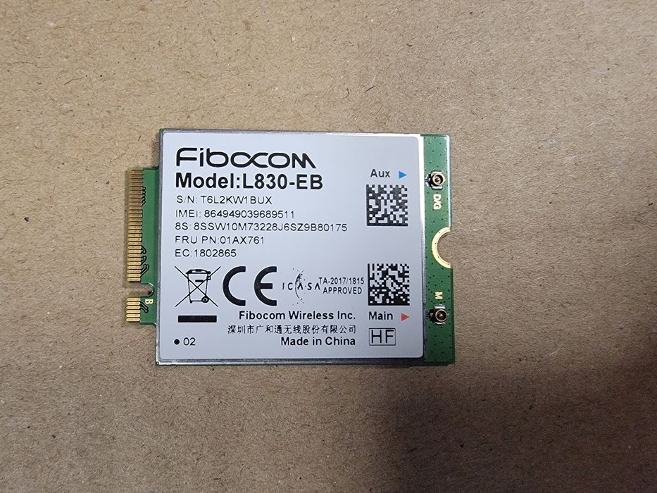 Fibocom L830-EB Lenovo Thinkpad 4G LTE