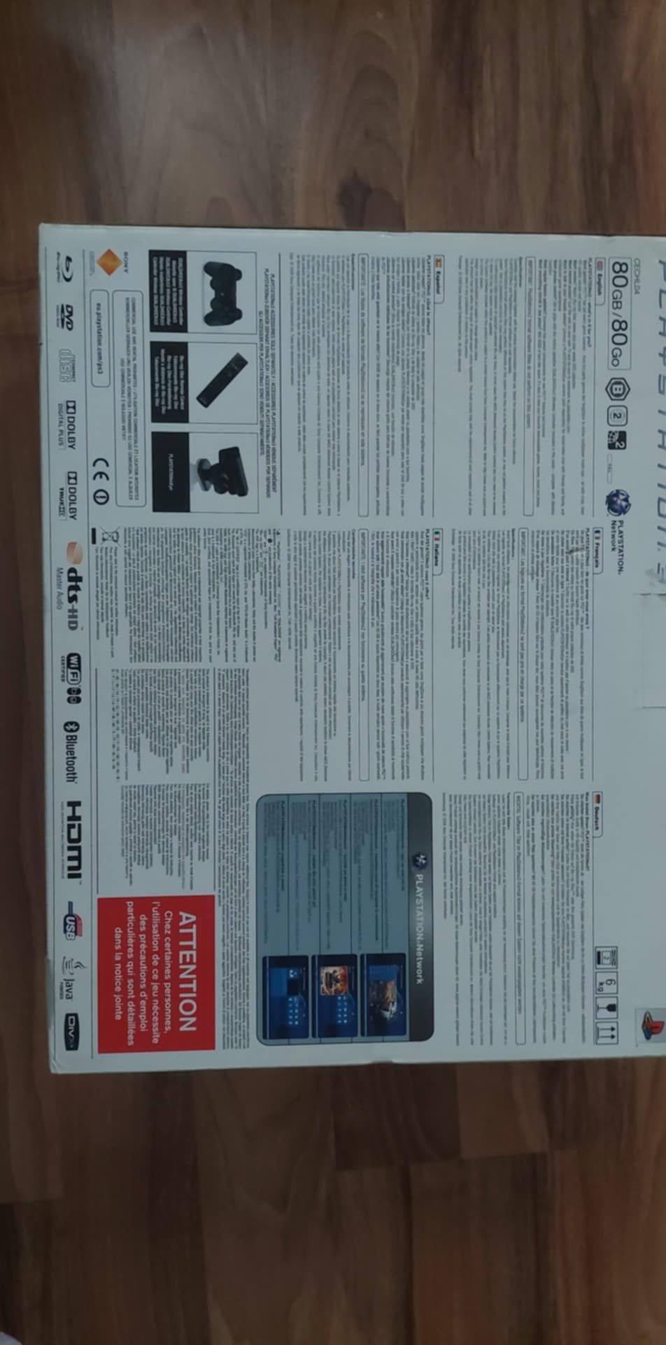 Playstation 3 com  80Gb , com caixa e Comando  wifi
