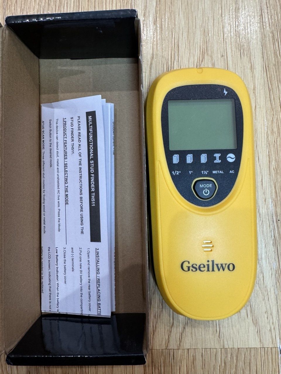 Сканер стін Gseilwo Stud Finder - 5-в-1 електронний датчик для стін