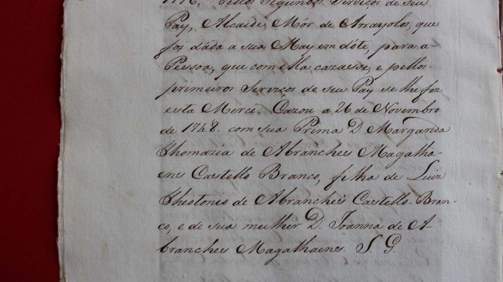 Alcaides Mores de Arraiolos D João V a L Abranches Castelo Branco 1748