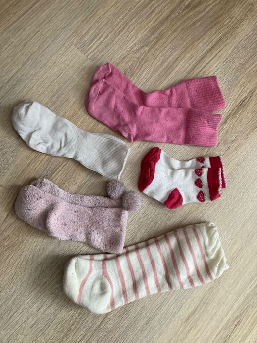 Skarpetki do ok. 1 roku różne zestaw 5 szt.