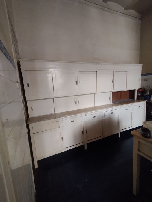 Louceiro móvel cozinha anos 20 vintage retro tampo em. Lioz