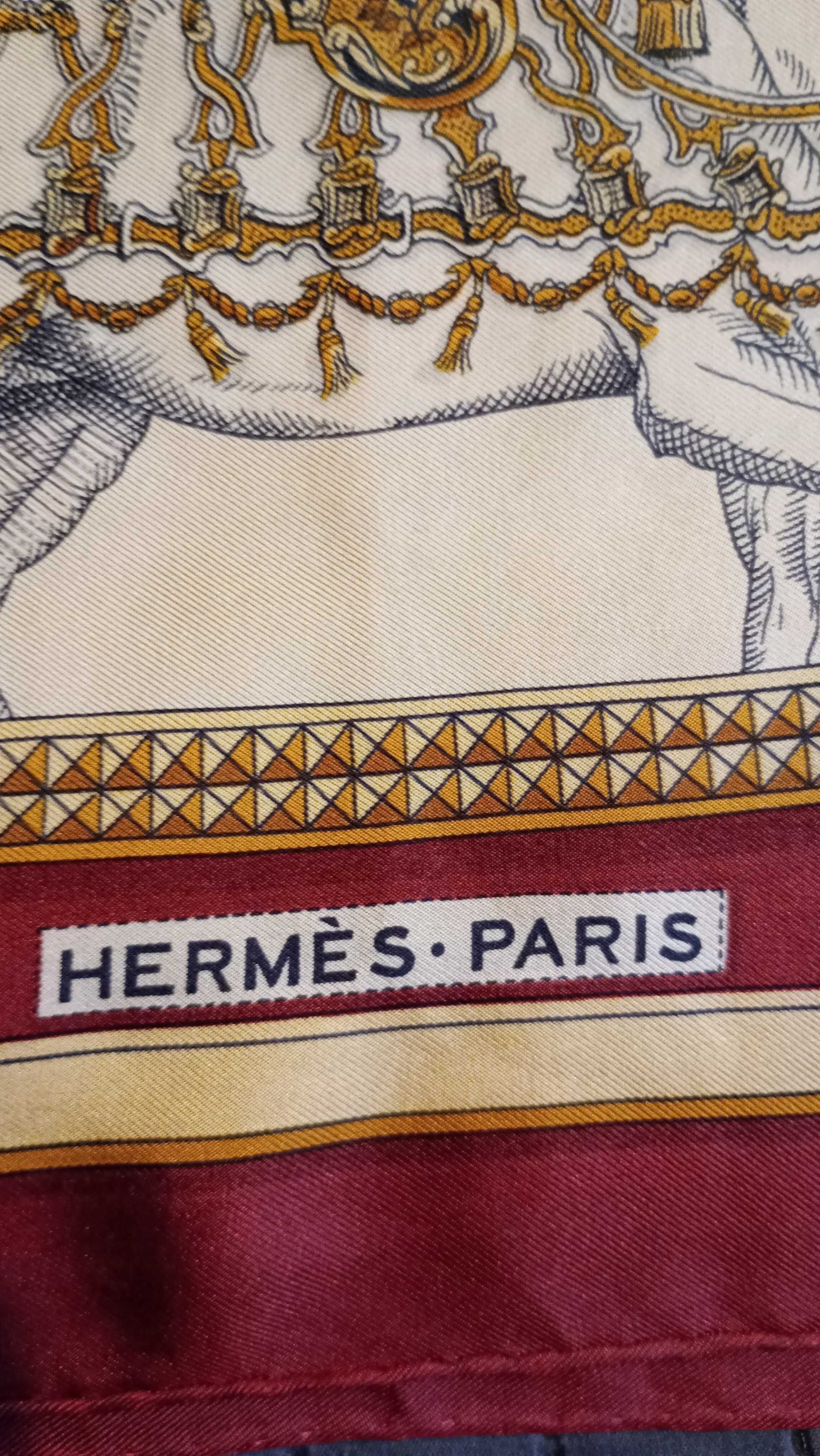 Chusta Hermes 100% jedwab vintage
