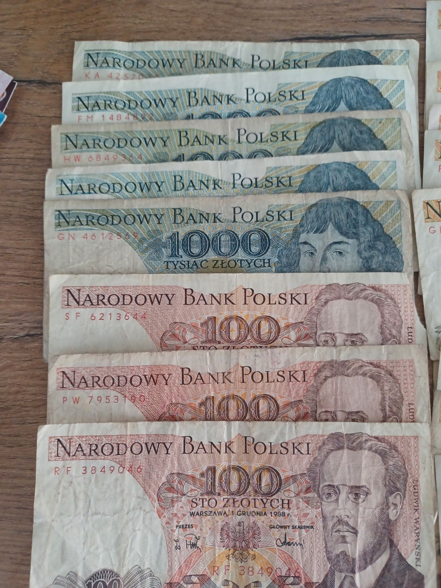 Banknoty PRL 26 szt