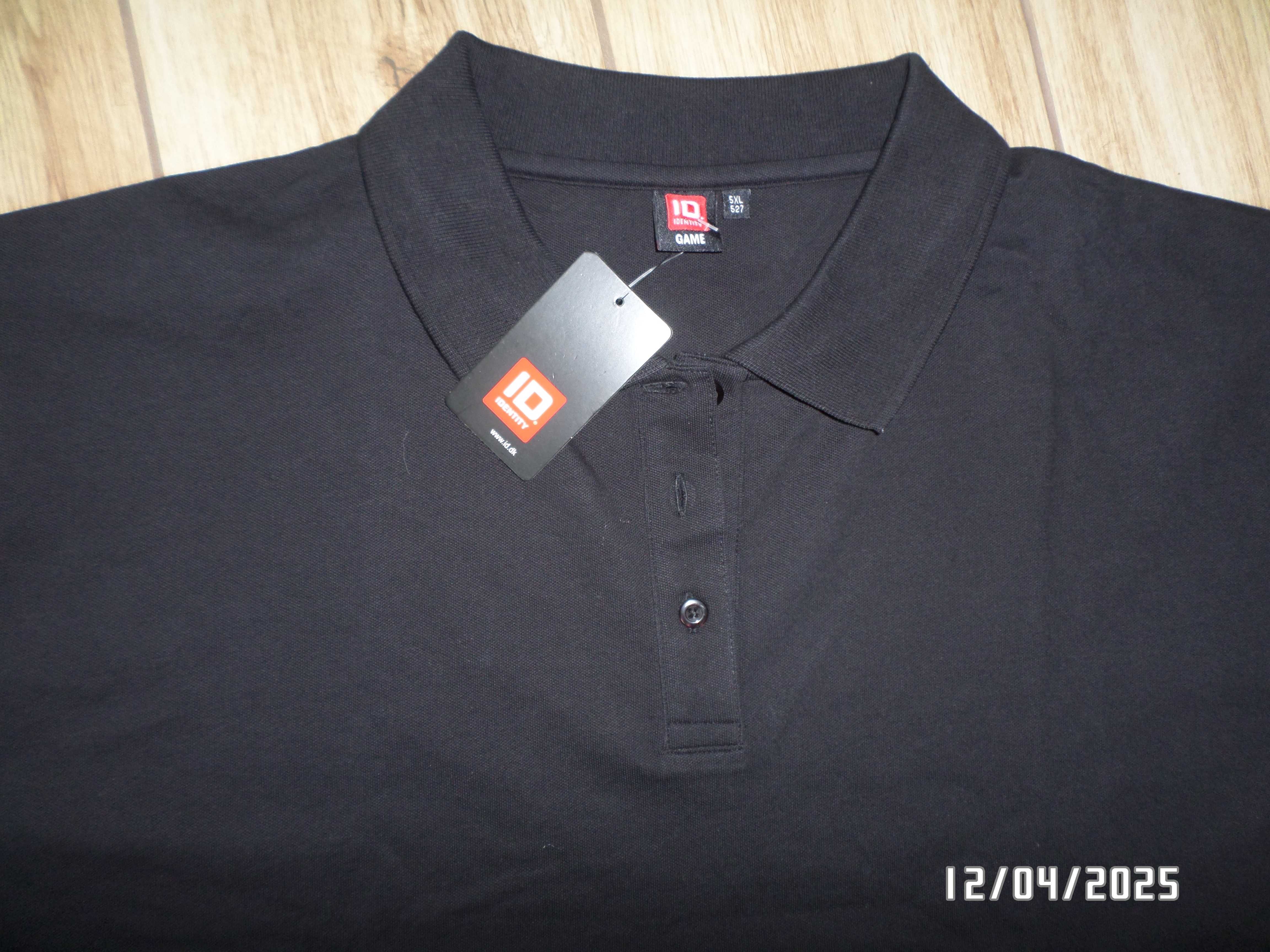 Nowa męska koszulka polo  w kolorze czarnym-5XL-XXXXXL