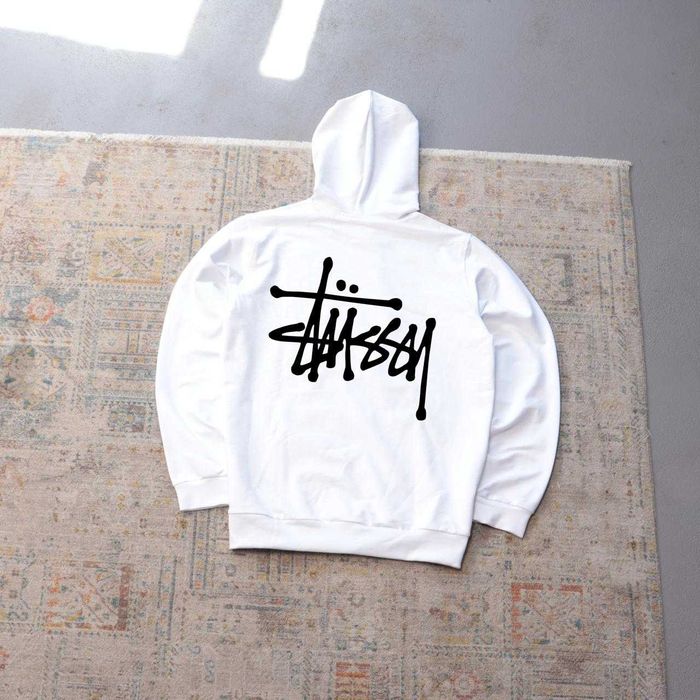 Худи Stussy Logo кофта стусси (худак stussy) (Чорна,Біла)ТОП якість