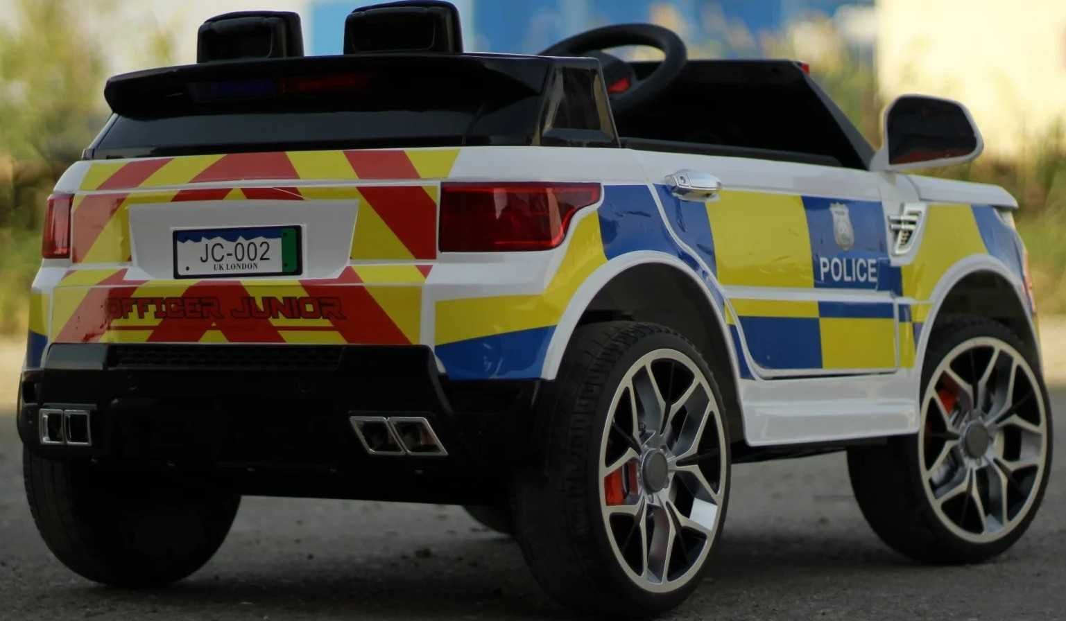 Auto na Akumulator Policja JC002 Biały