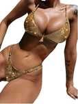 Sexy Strój Kąpielowy BIKINI Brazylijskie Komplet Pół Stringi - XL