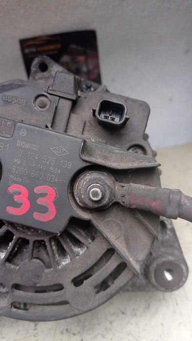 Alternador Renault Kangoo         Ref: 0 1 2 4 5 2 5 1 3 9