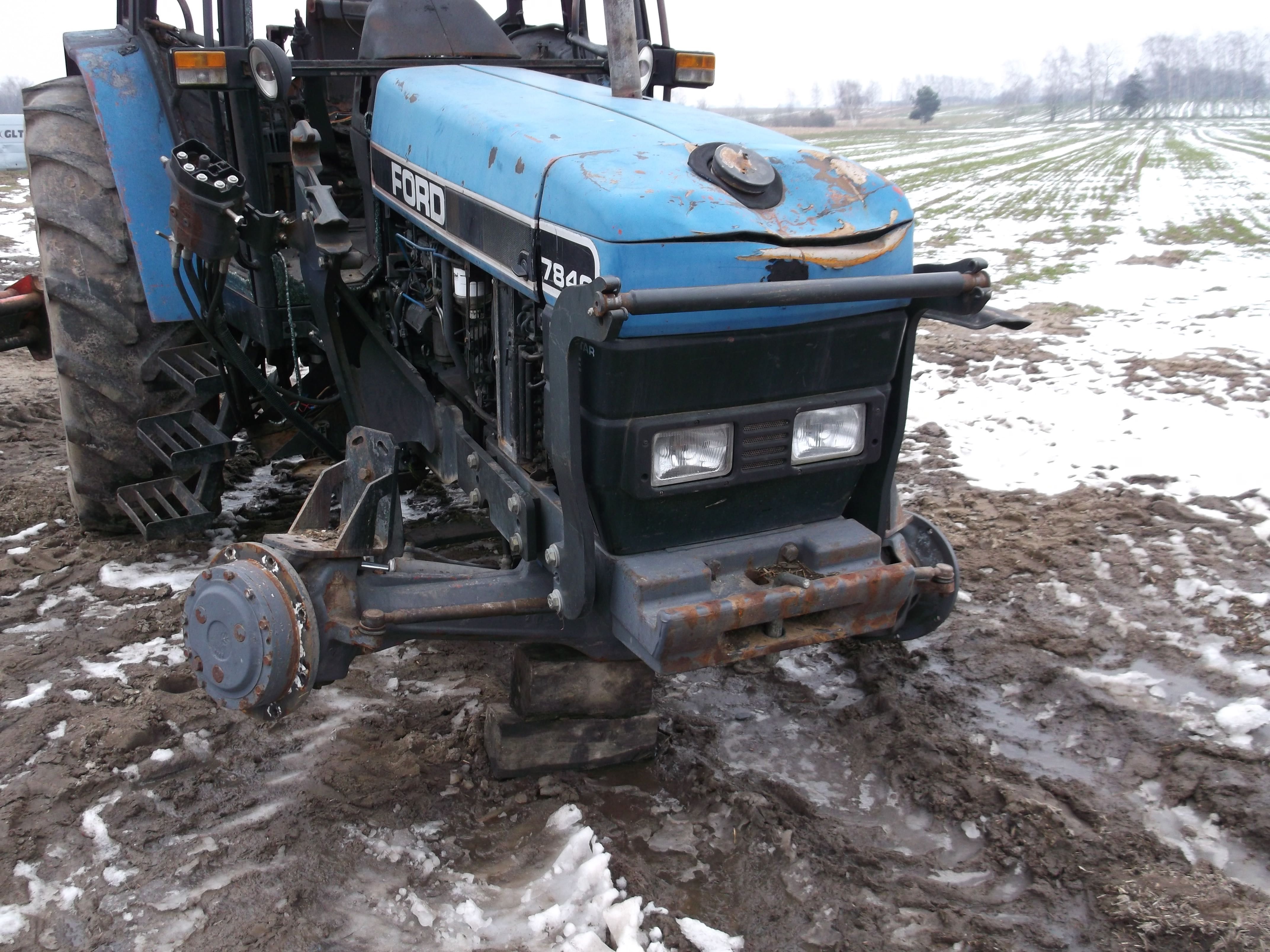 Ford 7840,Fiat,New Holland-maska,silnik,skrzynia,most,podnośnik-