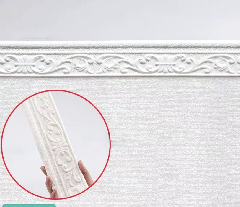 10м  Плинтус клейкий самоклеющейся багеты самоклейка обои рамка