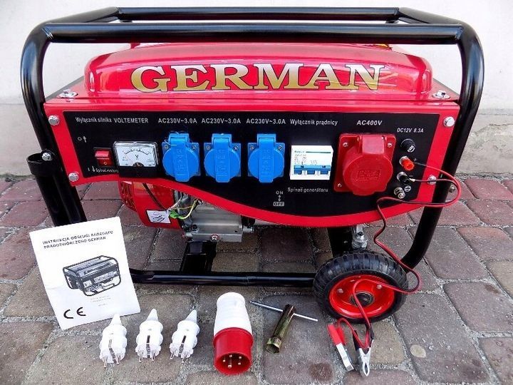 agregat generator prądotwórczy 3,6, 3kva germany 2,9