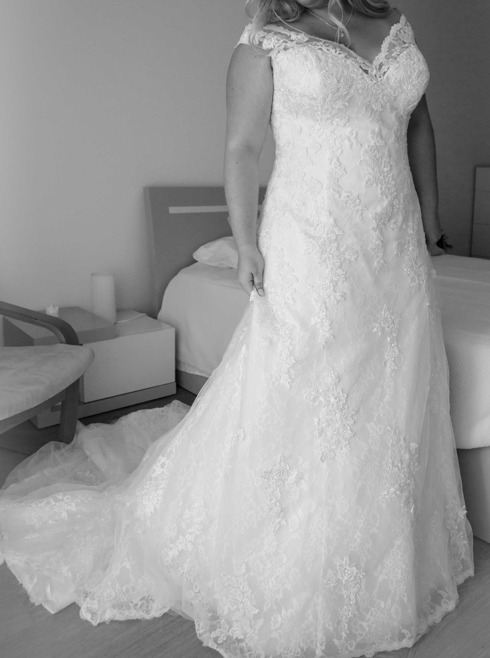 Vestido de noiva em renda