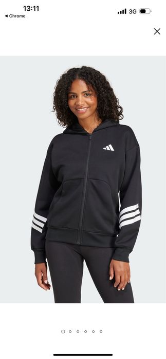 Жіноче чорне худі Future Icons 3-Stripes