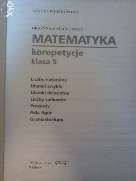 Matematyka korepetycje
