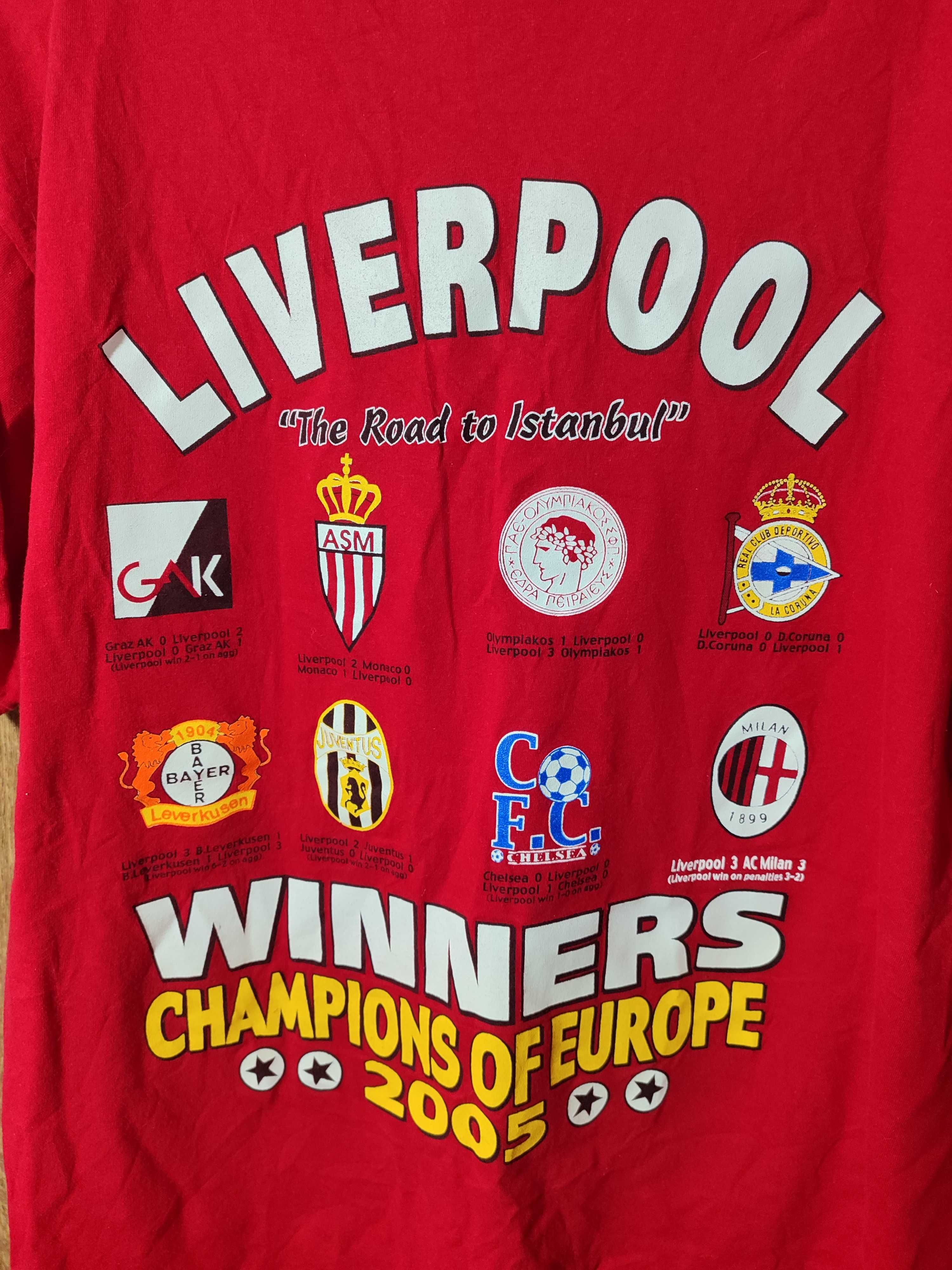 Футболка Ліверпуль переможець Ліги Чемпіонів Liverpool 2005 розмір M/L